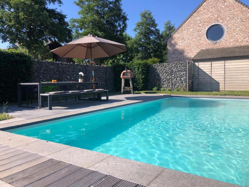 Landelijke Villa Met Zwembad En Gezellige Openhaard Zemst Exteriör bild
